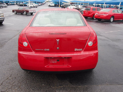 pontiac g6 2006 red sedan se gasoline 4 cylinders front wheel drive automatic 76234