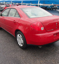 pontiac g6 2006 red sedan se gasoline 4 cylinders front wheel drive automatic 76234