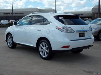 lexus rx 350 2011 white suv 6 cylinders shiftable automatic 77074