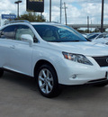 lexus rx 350 2011 white suv 6 cylinders shiftable automatic 77074