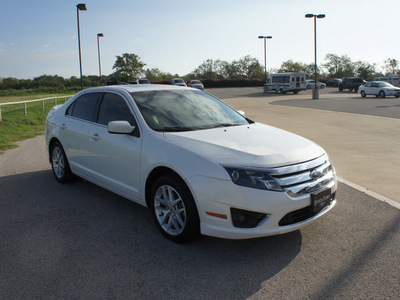 ford fusion 2010 white sedan sel flex fuel 6 cylinders front wheel drive automatic 75119