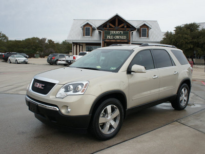 gmc acadia 2010 gold suv slt gasoline 6 cylinders front wheel drive automatic 76087