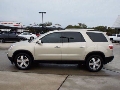 gmc acadia 2010 gold suv slt gasoline 6 cylinders front wheel drive automatic 76087