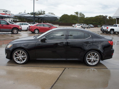 lexus is 250 2007 black sedan gasoline 6 cylinders rear wheel drive automatic 76087