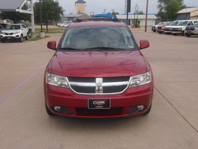 dodge journey 2009 dk  red suv sxt gasoline 6 cylinders front wheel drive automatic 76049