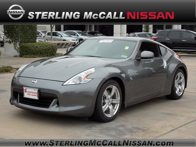 nissan 370z 2012 silver coupe 6 cylinders shiftable automatic 77477