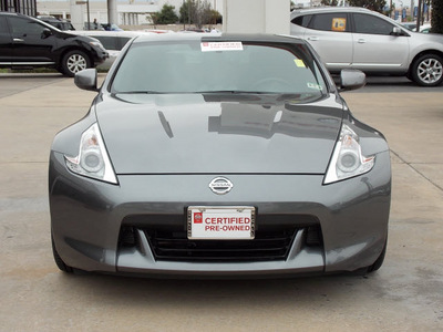 nissan 370z 2012 silver coupe 6 cylinders shiftable automatic 77477