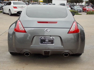 nissan 370z 2012 silver coupe 6 cylinders shiftable automatic 77477