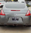 nissan 370z 2012 silver coupe 6 cylinders shiftable automatic 77477