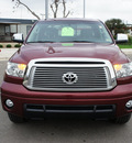 toyota tundra 2010 maroon limited gasoline 8 cylinders 2 wheel drive 6 speed automatic 76087