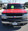 chevrolet silverado 1500 2005 red gasoline 6 cylinders rear wheel drive automatic 76087