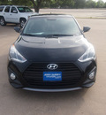hyundai veloster turbo 2013 black coupe gasoline 4 cylinders front wheel drive 6 speed manual 76049