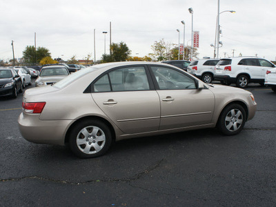 hyundai sonata 2006 beige sedan gasoline 4 cylinders front wheel drive automatic 19153