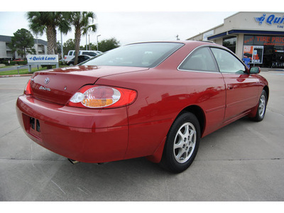 toyota camry solara 2002 red coupe se gasoline 4 cylinders dohc front wheel drive automatic with overdrive 77539