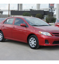 toyota corolla 2013 red sedan l gasoline 4 cylinders front wheel drive automatic 78232