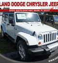 jeep wrangler unlimited 2013 white suv sahara 6 cylinders automatic 33157