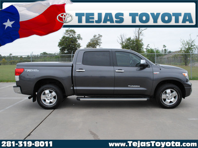 toyota tundra 2011 gray limited gasoline 8 cylinders 2 wheel drive automatic 77338