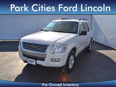 ford explorer 2008 white suv xlt gasoline 6 cylinders 2 wheel drive 5 speed automatic 75235