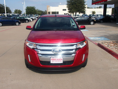 ford edge 2011 red limited 6 cylinders automatic 76053