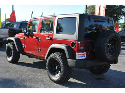 jeep wrangler unlimited 2012 red suv sport 6 cylinders not specified 78214