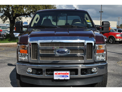 ford f 350 super duty 2010 dk  red lariat 8 cylinders automatic 78214