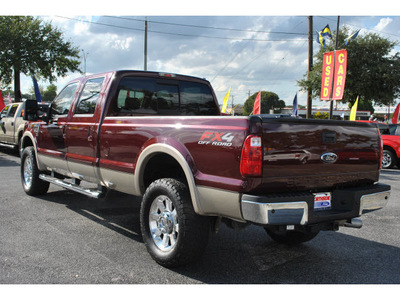 ford f 350 super duty 2010 dk  red lariat 8 cylinders automatic 78214