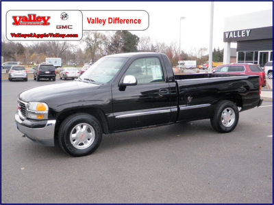 gmc sierra 1500 2000 black pickup truck sle gasoline v8 rear wheel drive automatic 55124