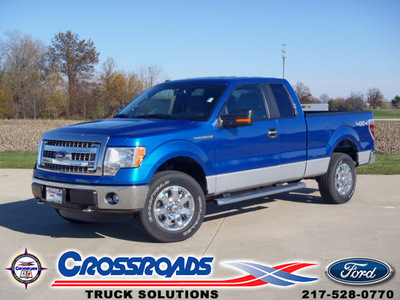 ford f 150 2013 blue xlt flex fuel 8 cylinders 4 wheel drive automatic 62708