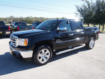 gmc sierra 1500 2010 black sle flex fuel 8 cylinders 2 wheel drive automatic 77802