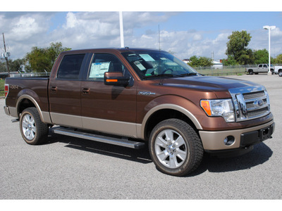 ford f 150 2012 brown lariat 8 cylinders shiftable automatic 77532