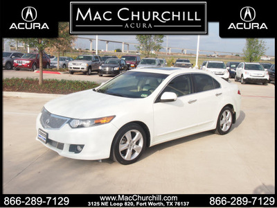 acura tsx 2009 white sedan w tech pckg gasoline 4 cylinders front wheel drive automatic 76137