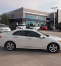 acura tsx 2009 white sedan w tech pckg gasoline 4 cylinders front wheel drive automatic 76137