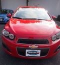 chevrolet sonic 2013 victory red hatchback ls gasoline 4 cylinders front wheel drive automatic 75075