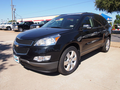 chevrolet traverse 2012 black lt gasoline 6 cylinders front wheel drive automatic 75075