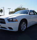 dodge charger 2012 white sedan se gasoline 6 cylinders rear wheel drive automatic 75075