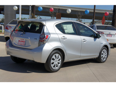 toyota prius c 2012 silver hatchback one hybrid 4 cylinders front wheel drive automatic 78232