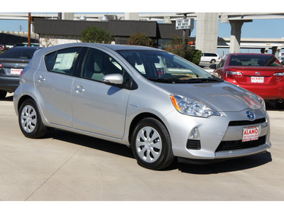 toyota prius c 2012 silver hatchback one hybrid 4 cylinders front wheel drive automatic 78232
