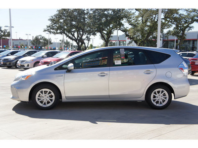 toyota prius v 2012 silver wagon three hybrid 4 cylinders front wheel drive automatic 78232