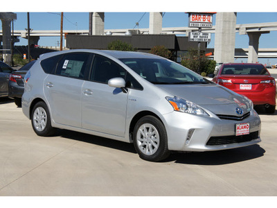 toyota prius v 2012 silver wagon three hybrid 4 cylinders front wheel drive automatic 78232