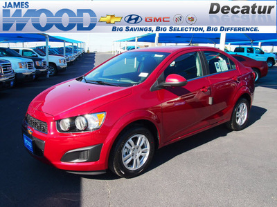 chevrolet sonic 2013 red sedan lt auto gasoline 4 cylinders front wheel drive 6 speed automatic 76234