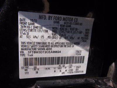 ford f 350 super duty 2012 black lariat biodiesel 8 cylinders 4 wheel drive automatic 76108