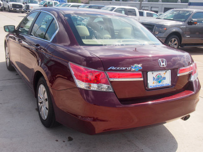 honda accord 2011 red sedan lx gasoline 4 cylinders front wheel drive 5 speed automatic 77338