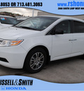 honda odyssey 2012 white van gasoline 6 cylinders front wheel drive 5 speed automatic 77025