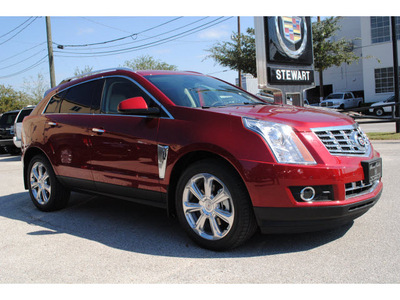 cadillac srx 2013 red suv premium collection flex fuel 6 cylinders front wheel drive automatic 77002