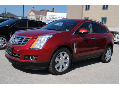 cadillac srx 2013 red suv premium collection flex fuel 6 cylinders front wheel drive automatic 77002