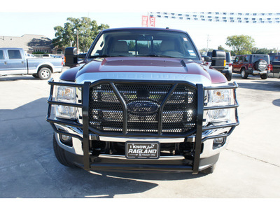 ford f 250 super duty 2011 red lariat biodiesel 8 cylinders 4 wheel drive automatic 77515