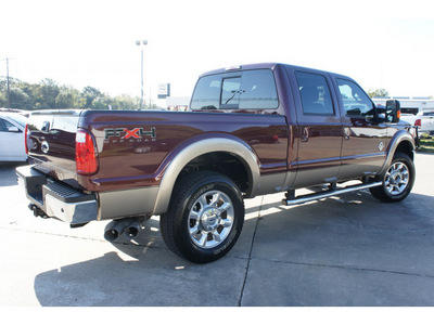 ford f 250 super duty 2011 red lariat biodiesel 8 cylinders 4 wheel drive automatic 77515