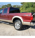 ford f 250 super duty 2011 red lariat biodiesel 8 cylinders 4 wheel drive automatic 77515