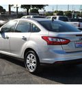 ford focus 2012 silver sedan se flex fuel 4 cylinders front wheel drive automatic 78216