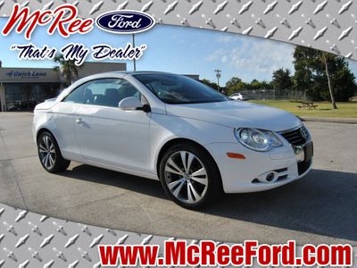 volkswagen eos 2008 white gasoline 6 cylinders front wheel drive automatic with overdrive 77539